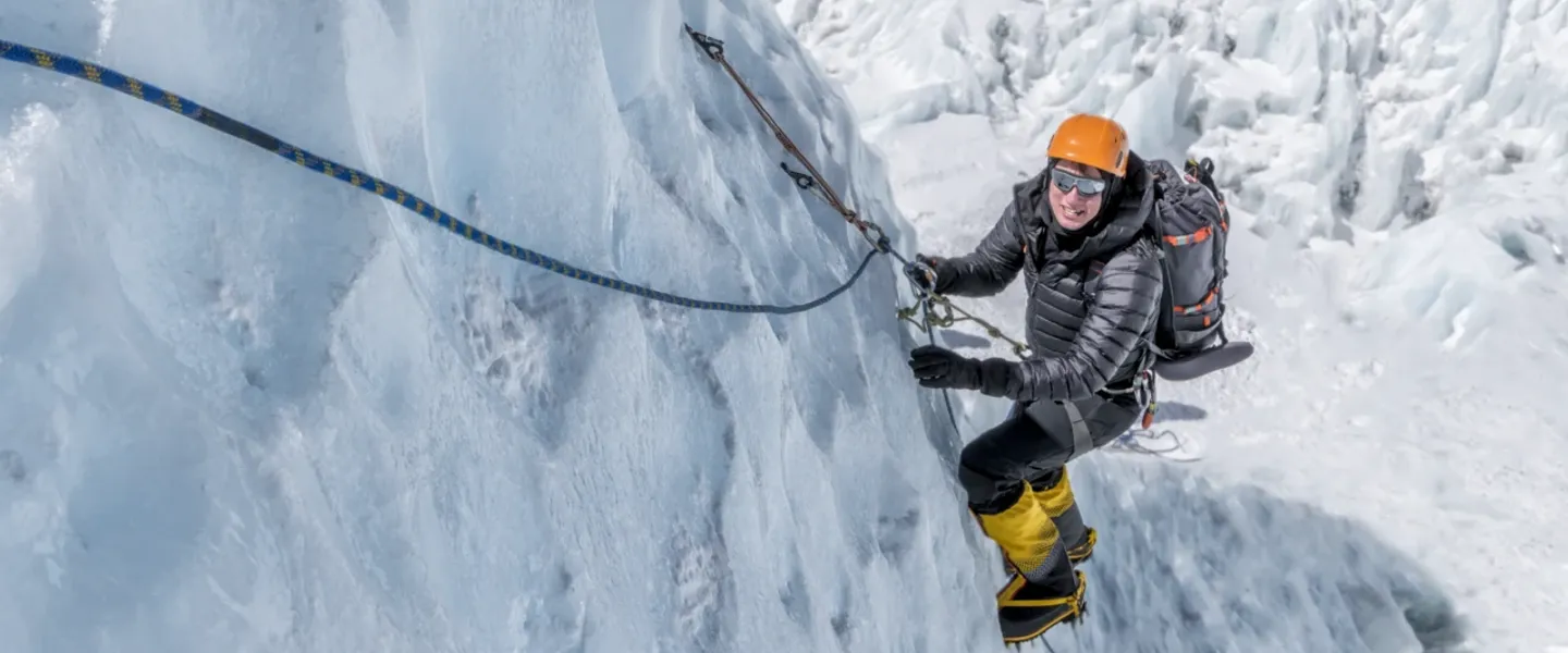 Discover the thrill of ice climbing! 🧗‍♂️❄️ Conquer frozen waterfalls and stunning ice formations. Ready for an adventure? #IceClimbing